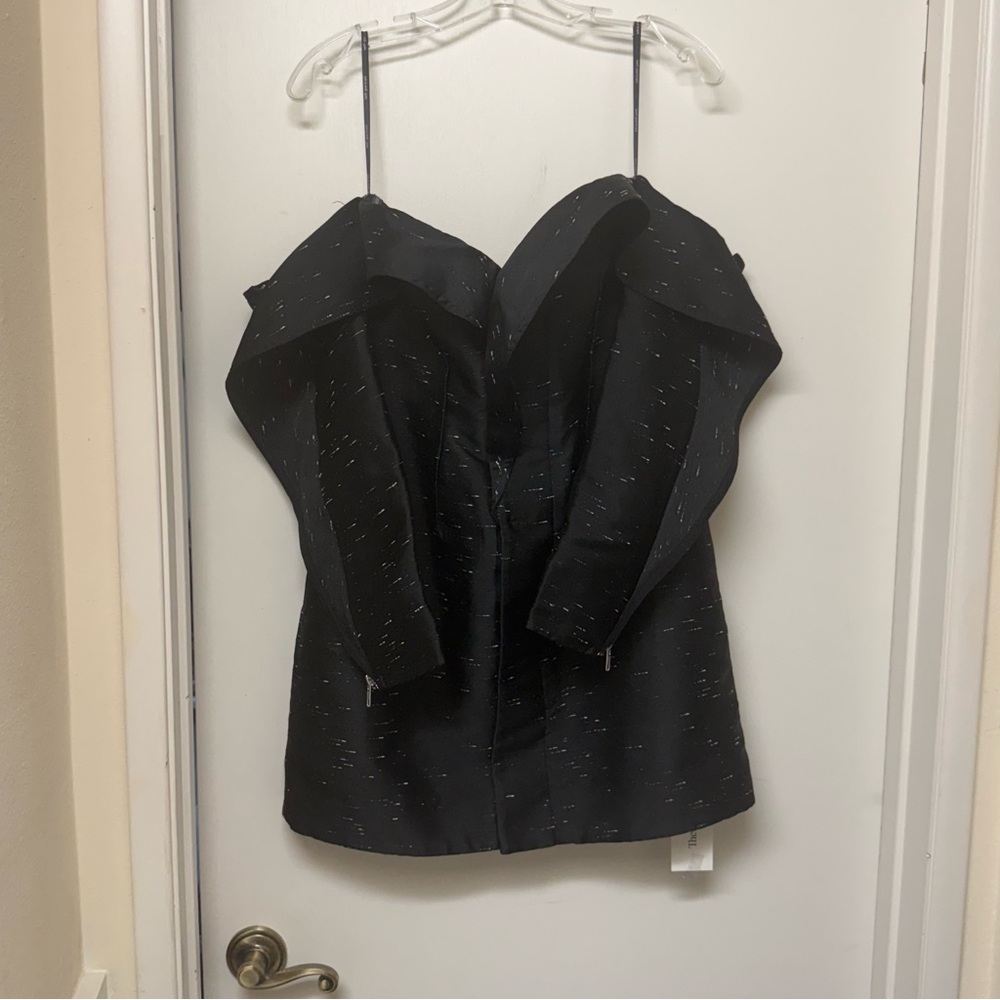 STUNNING SELF PORTRAIT OFF THE SHOULDER JAQUARD MINI DRESS WOMENS SIZE 8 - Picture 3 of 12